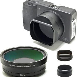 Suitable for Ricoh GRIII Wide-Angle & Macro Lens with Adapter Mount
